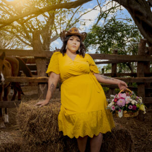 Vestido Amarillo Curvy Corto