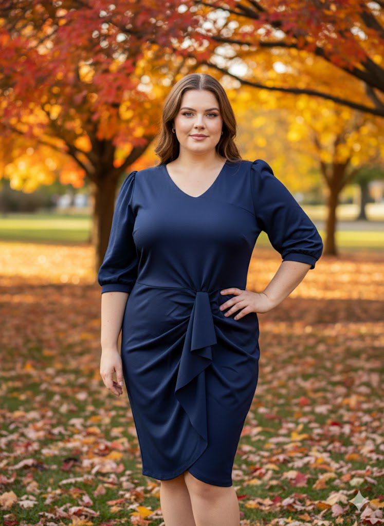 Vestido Navy curvy