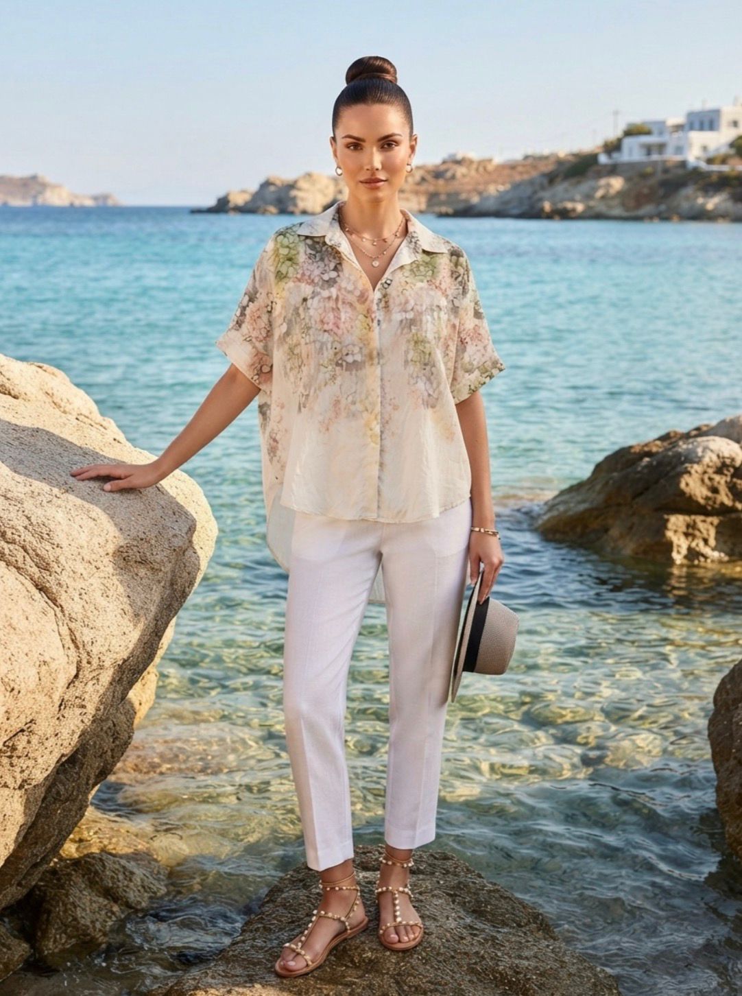 Blusa Estampada Flores Amalfi